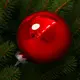 Елочный шар ø15 см пластик красный