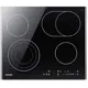 Электрическая варочная панель Samsung NZ64T3536DK/WT 63 см 4 конфорки цвет черный