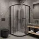 Душевой уголок Timo TPSS-90/03C-8 90x90 см, профиль черный, стекло прозрачное