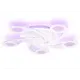Люстра потолочная светодиодная Ambrella light Fa4476 с пультом управления 20 м² регулируемый белый свет цвет белый