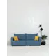Диван раскладной Cityhd ГонконгПРО 212x90x80 см велюр цвет синий