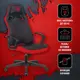 Игровое кресло A4tech Bloody GC-150 58x113x51 см ткань цвет черный