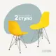 Комплект кухонных стульев 2 шт Derstuhl Chrom 45x82x45 см полипропилен цвет лимон