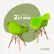 Комплект кухонных стульев 2 шт Derstuhl 330 wood 43x82x60 см полипропилен цвет салатовый