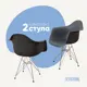 Комплект кухонных стульев 2 шт Derstuhl 330 chrom 43x82x60 см полипропилен цвет темно-серый