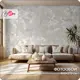 Фотообои флизелиновые Barton Wall 600x270 см Бетон Цветочный узор M249-B