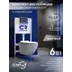 Комплект инсталляция Charus City Инсталляция с клавишей цвета хром глянцевый CR.200.21.01, BERTA Rimless и безободковый подвесной унитаз EWC700-120