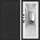 Входная дверь Лабиринт Бункер 06 левый 205x96см цвет черный кварц/белое дерево с зеркалом П18