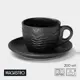 Чайная пара 200 мл Magistro Black style блюдце 14.5х1.9 см чашка 11.5х9х6.4 см 10630437