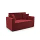 Диван прямой Мебель-арс Санта 153x90x85 см вельвет цвет красный