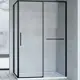 Душевой уголок Vincea Slim Soft VSR-1SS8010CLB прямоугольный 100х80см черный профиль эффект стекла прозрачный