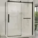 Душевой уголок Vincea Como Soft VSR-1CS9015CLB прямоугольный 150x90см черный профиль эффект стекла прозрачный