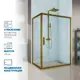 Душевой уголок Gutewetter GWMPKB019R 110x140x200 см цвет фурнитуры бронзовый, стекло безцветное закаленное 6 мм