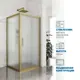 Душевой уголок Gutewetter GWMPKB019S 100x100x200 см цвет фурнитуры бронзовый, стекло матовое заколенное 6 мм