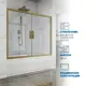 Шторка на ванну Gutewetter GWMPKB019P4 175x150 см цвет фурнитуры бронзовый стекло безцветное закаленное 6 мм