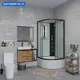 Душевая кабина Niagara 67071414BKG высокий поддон 80x80см