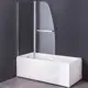 Ширма на ванну Grossman GR-100/2 120x140 профиль хром