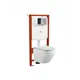 Комплект инсталляция с унитазом Bauedge E458103-BL0002-HQ5-E00113 цвет белый
