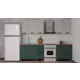 Кухня Магнолия Аленушка 00-00240872 200x216x60 см ЛДСП цвет зелено-желтый