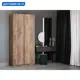 Шкаф распашной Мебельная компания е1 LCK_GR_SH_M1_1000_KT 101x220x52.5 см крафт табачный ЛДСП