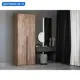 Шкаф распашной Мебельная компания е1 LCK_G_M1_800_KT 81x220x52.5 см ЛДСП цвет крафт табачный