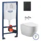 Инсталляция с унитазом комплект 6 в 1: инсталляция Grohe Solido 38811KF0 с подвесным унитазом Amore di Mare Nemi Tornado P311-T с сиденьем микролифт