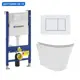 Комплект инсталляция с унитазом Geberit 553473 цвет белый