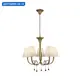 Люстра подвесная Mantra Paola Mn_6206 5 ламп 8 м² цвет кремовый/матовое золото