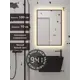 Зеркало для ванной Alias В раме для ванной qvr1007035b с подсветкой 70x100см
