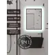 Зеркало для ванной Alias В раме для ванной qvr604015b с подсветкой 40x60см