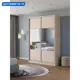 Шкаф-купе Клевер Атина с 2 дверями 240x150х65 см 6 полок ЛДСП цвет шамони светлый комбинированный