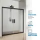Дверь в душевую нишу GuteWetter GWMPKB019D4 190x200 см цвет фурнитуры черный матовый стекло матовое закаленное 6 мм