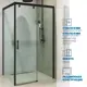 Душевой уголок Gutewetter GWMPSLRC863A 105x140x200 см цвет фурнитуры черный матовый, стекло безцветное заколенное 8/6 мм