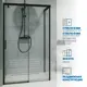 Душевой уголок Gutewetter GWMPSLRC863B 70x110x200 см цвет фурнитуры черный матовый, стекло безцветное закаленное 8/6 мм