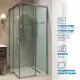 Душевой уголок Gutewetter GWMPSLRC864 100x95x200 см цвет фурнитуры хром блестящий, стекло безцветное закаленное 8/6 мм