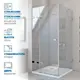 Душевой уголок Gutewetter GWMPTRSQ863-86 90x90x200 см цвет фурнитуры хром матовый, стекло безцветное заколенное 8/6 мм
