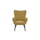 Кресло Аметист Готье 43x98x81 см текстиль цвет желтый