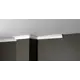 Плинтус потолочный дюропласт ударопрочный под покраску Decor-Dizayn DD37 белый 3x3x200 см