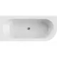 Ванна Cezares SLIM CORNER-180-80-60-L-W37-SET 180x80 асимметричная акриловая цвет белый