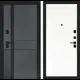 Входная дверь Лабиринт Эволаб П05 правый 205x96см цвет velluto oskuro/белое дерево