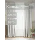 Комплект штор на шторной ленте Юмарт 300x275 см цвет белый, жемчужный