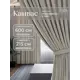 Комплект штор на шторной ленте Юмарт 600x215 см цвет бежевый, нейтральный тауп