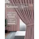 Комплект штор на шторной ленте Юмарт 600x220 см цвет пыльно розовый, светло-розовый