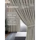 Комплект штор на шторной ленте Юмарт 600x225 см цвет бежевый, нейтральный тауп