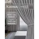 Комплект штор Юмарт Канвас Юмарт 600240705 на шторной ленте 240x600 см цвет серый