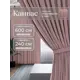 Комплект штор Юмарт Канвас Юмарт 600240213 на шторной ленте 240x600 см цвет розовый