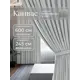 Комплект штор на шторной ленте Юмарт 600x245 см цвет белый, жемчужный