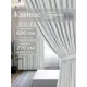 Комплект штор Юмарт Канвас Юмарт 600270209 на шторной ленте 270x600 см цвет белый