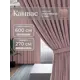Комплект штор Юмарт Канвас Юмарт 600270213 на шторной ленте 270x600 см цвет розовый