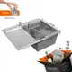 Мойка для кухни Stein GL37851-R/W02-114/W405A/W302644 78x51 см глубина чаши 19 см нержавеющая сталь цвет сатин